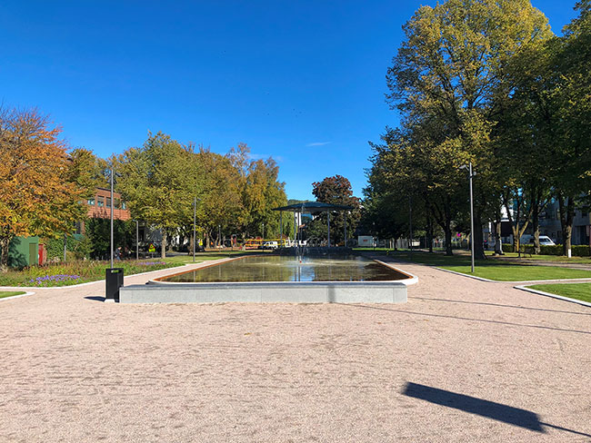 Rdhusparken vannspeilet